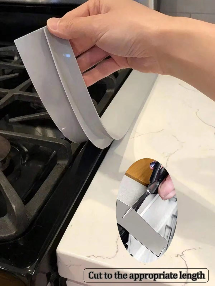 Silicone Stove Gap Seal Strip, Heat-Resistant Kitchen Stove Gap Filler, Suitable For Oven, Stove, Washing Machine And Dryer